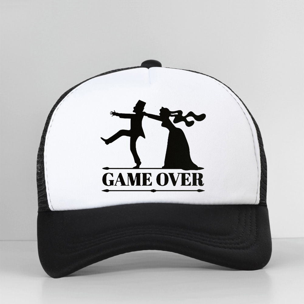 Trucker Cap Mesh - 게임오버 신랑 신부 처녀 파티 야구