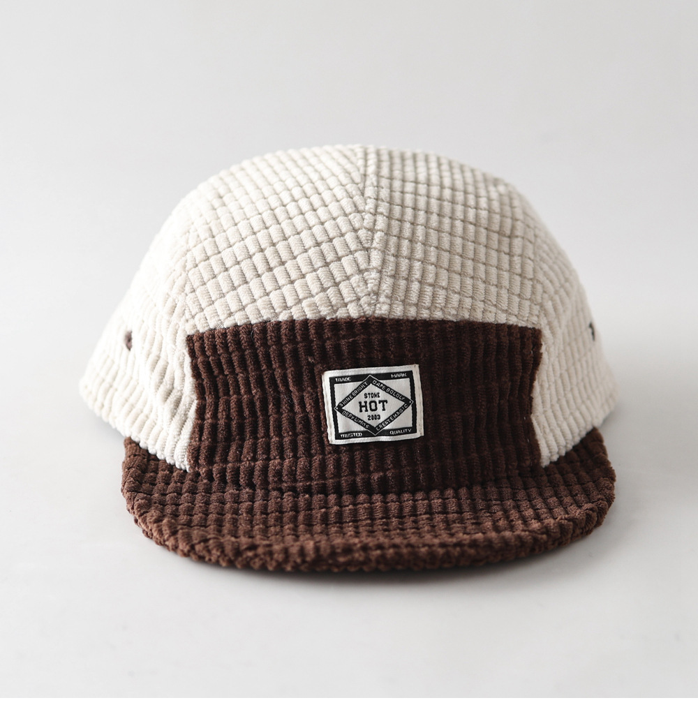 가을/겨울 신상품, 5패널 컬러 블록 코듀로이 소재 야 - Corduroy Cap 5 Panel 리뷰 및 가격
