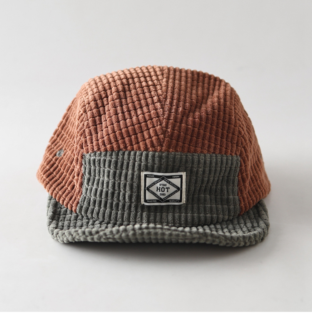가을/겨울 신상품, 5패널 컬러 블록 코듀로이 소재 야 - Corduroy Cap 5 Panel 리뷰 및 가격