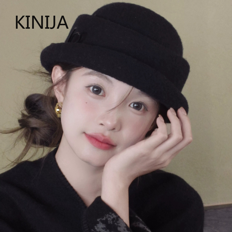 햅번 스타일의 울 소재 탑햇, 여성용 겨울용 프랑스 스 - Beret French Wool 리뷰 및 가격