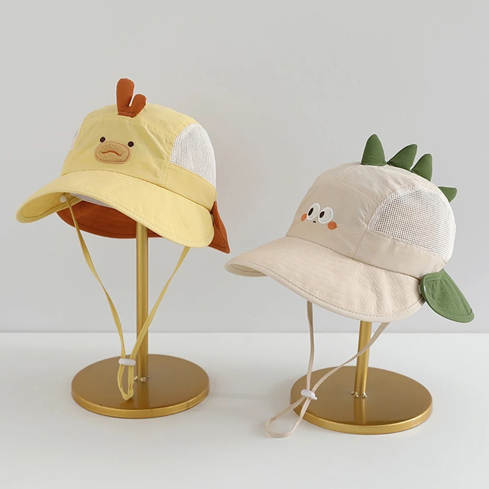 귀여운 만화 캐릭터 아기 비치 모자, 곰/토끼 귀 디자 - Bucket Hat Cotton 리뷰 및 가격